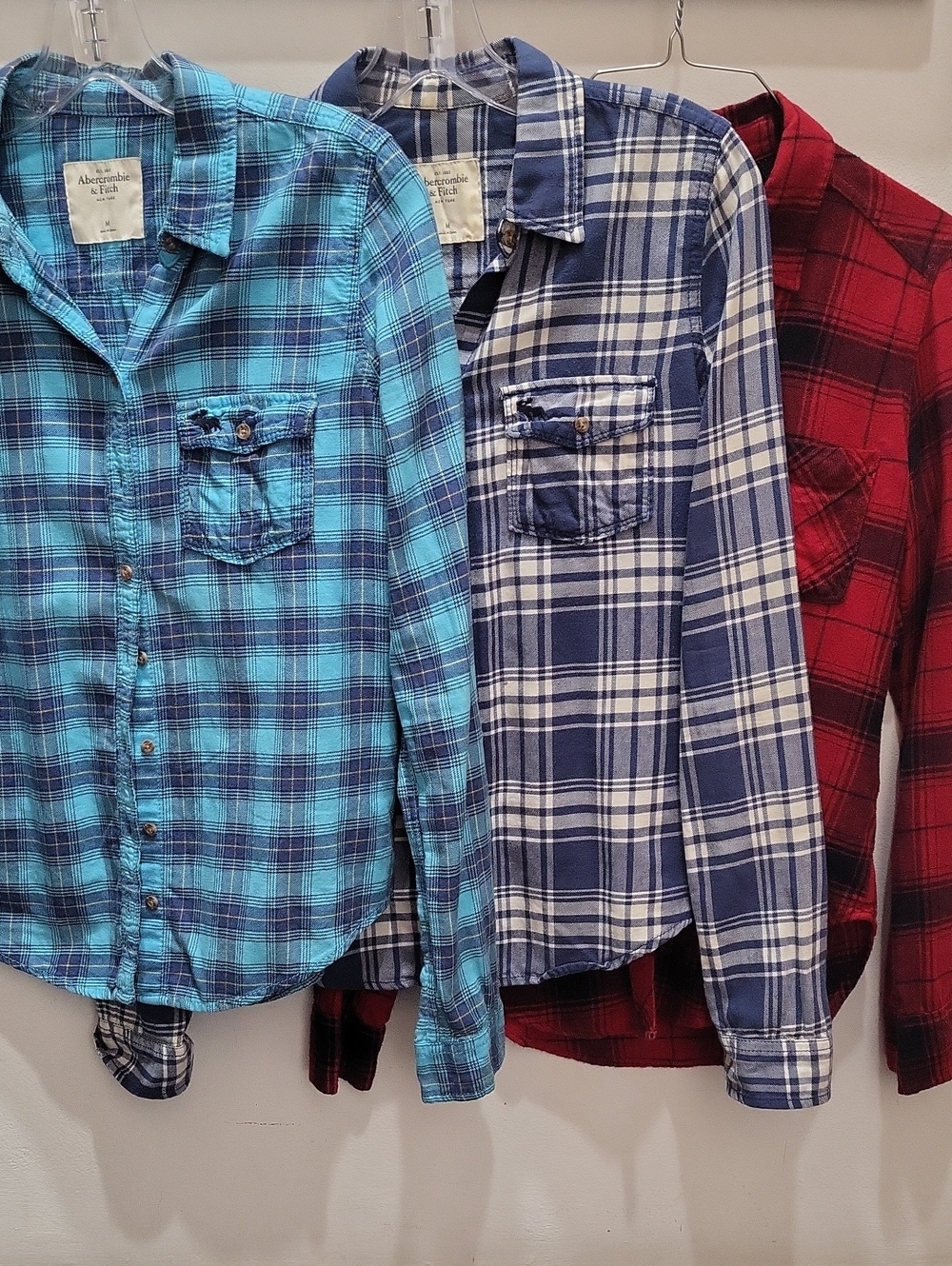 Abercrombie & Fitch Flannel Shirt Lot